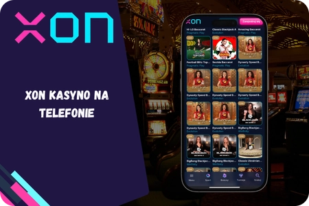Gra mobilna w Xon Kasyno na ekranie telefonu